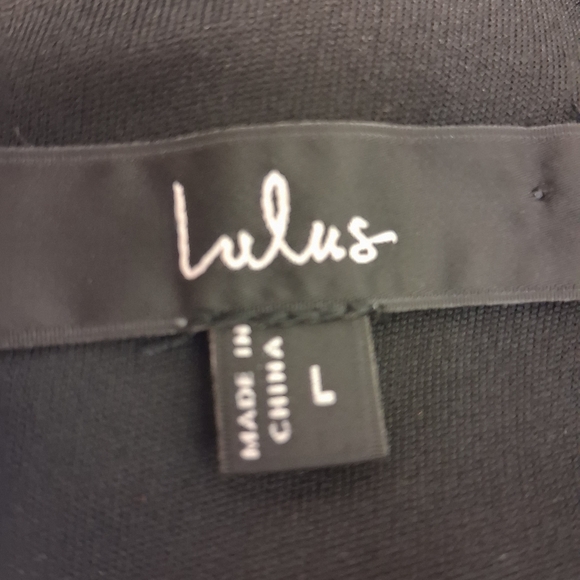 Lulu's Black Floral Backless Maxi Dress Size L - Picture 2 of 16